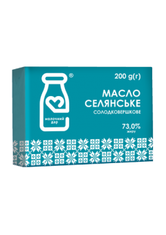 Масло солодковершкове селянське 73%   