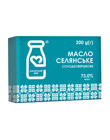 Масло солодковершкове селянське 73%   