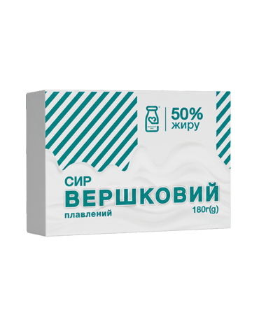 Сир "Вершковий" плавлений 