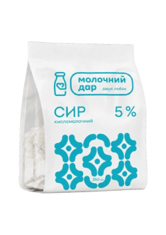 Сир кисломолочний 5%, 350 г