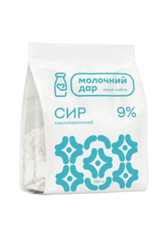 Сир кисломолочний 9%, 350 г