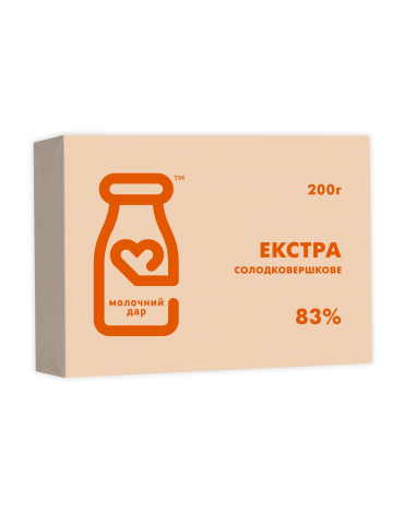 Екстра спред солодковершковий 83%   