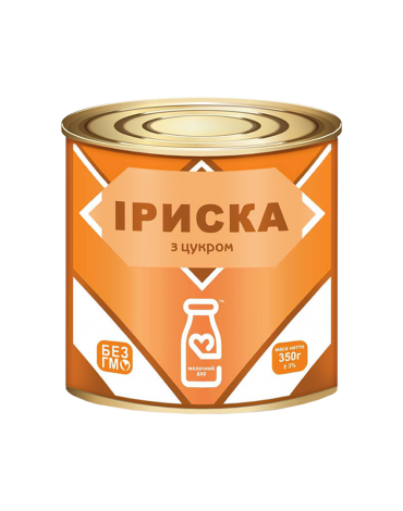Продукт молоковмісний згущений варений "Іриска" 350 г 